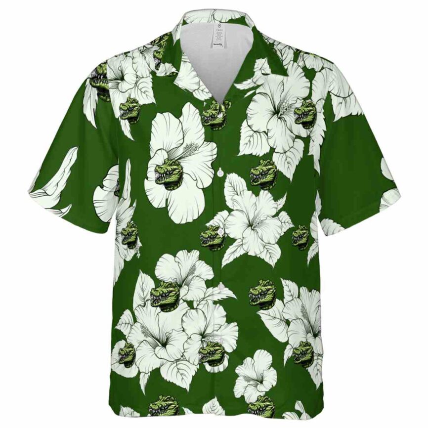 Alligator Hibiscus Flower Hawaiian Shirt Fashion forward