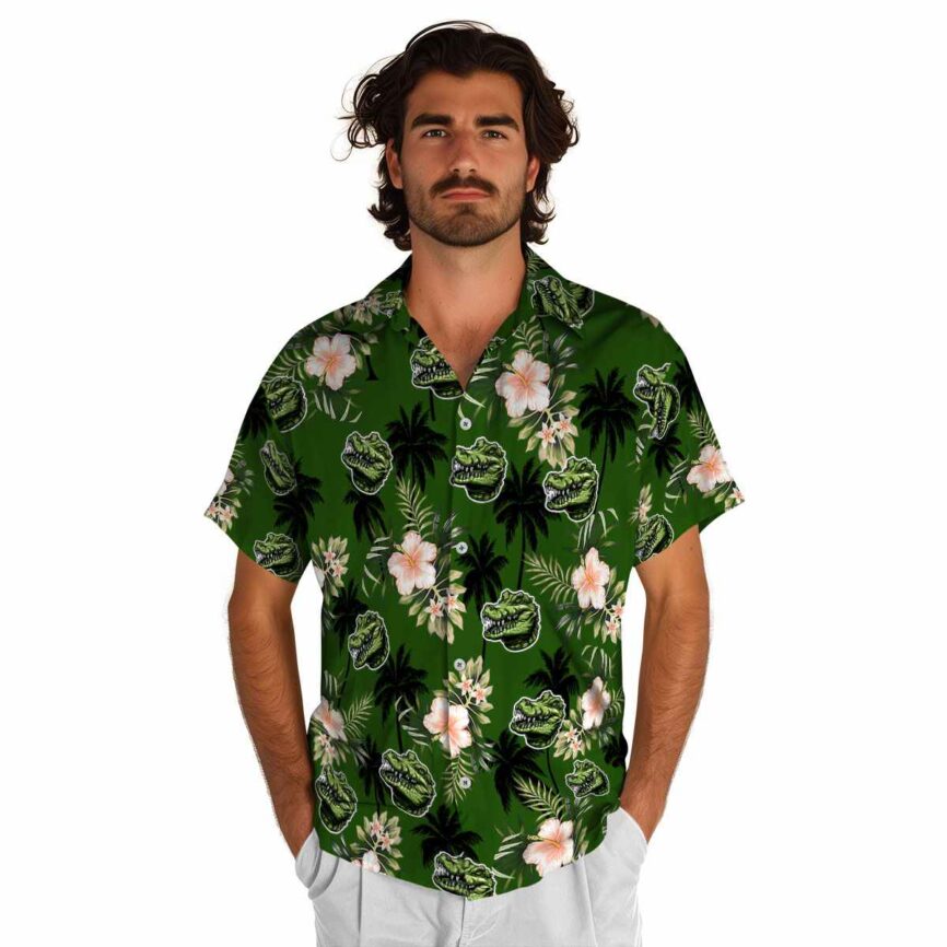 Alligator Hibiscus Palm Hawaiian Shirt New Arrival