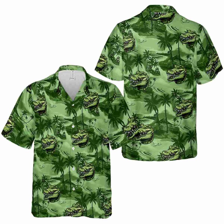 Alligator Island Beach Hawaiian Shirt Premium grade