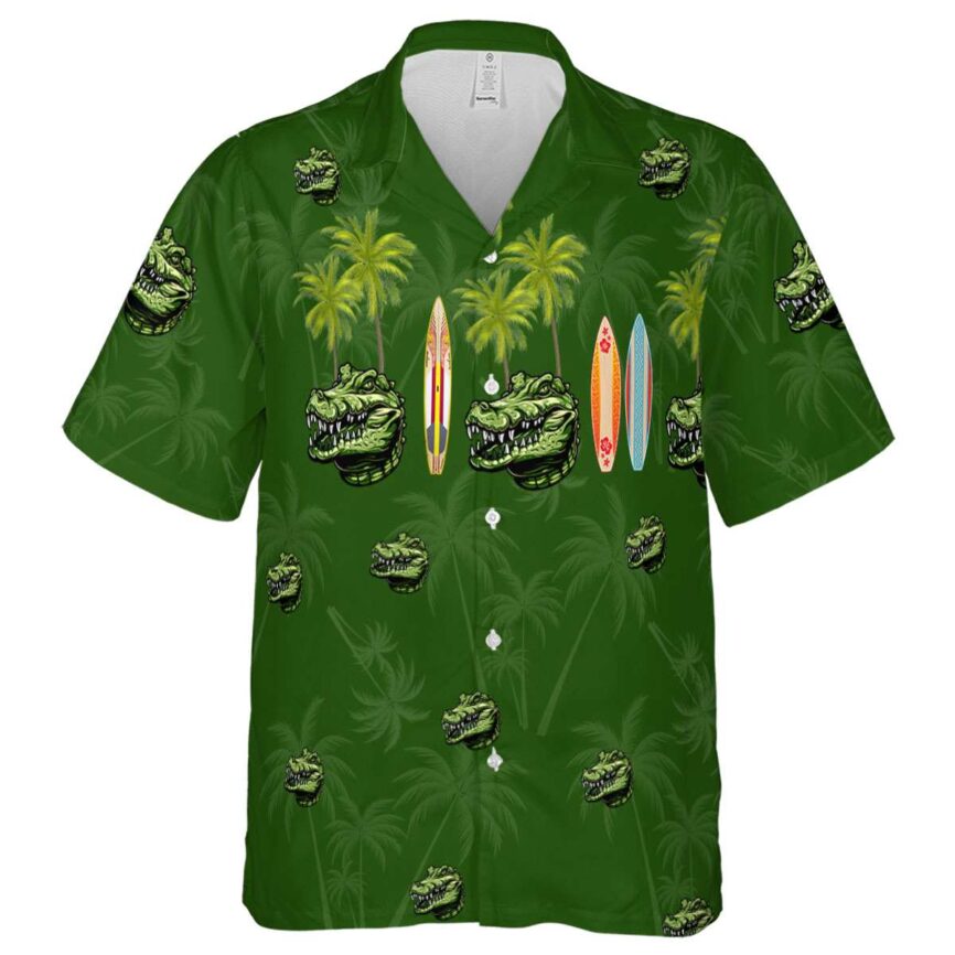 Alligator Island Theme Hawaiian Shirt Fashion forward