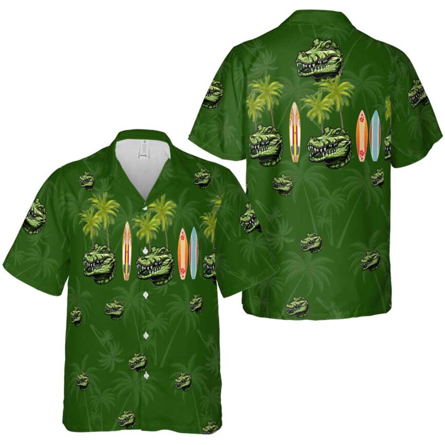 Alligator Island Theme Hawaiian Shirt Premium grade