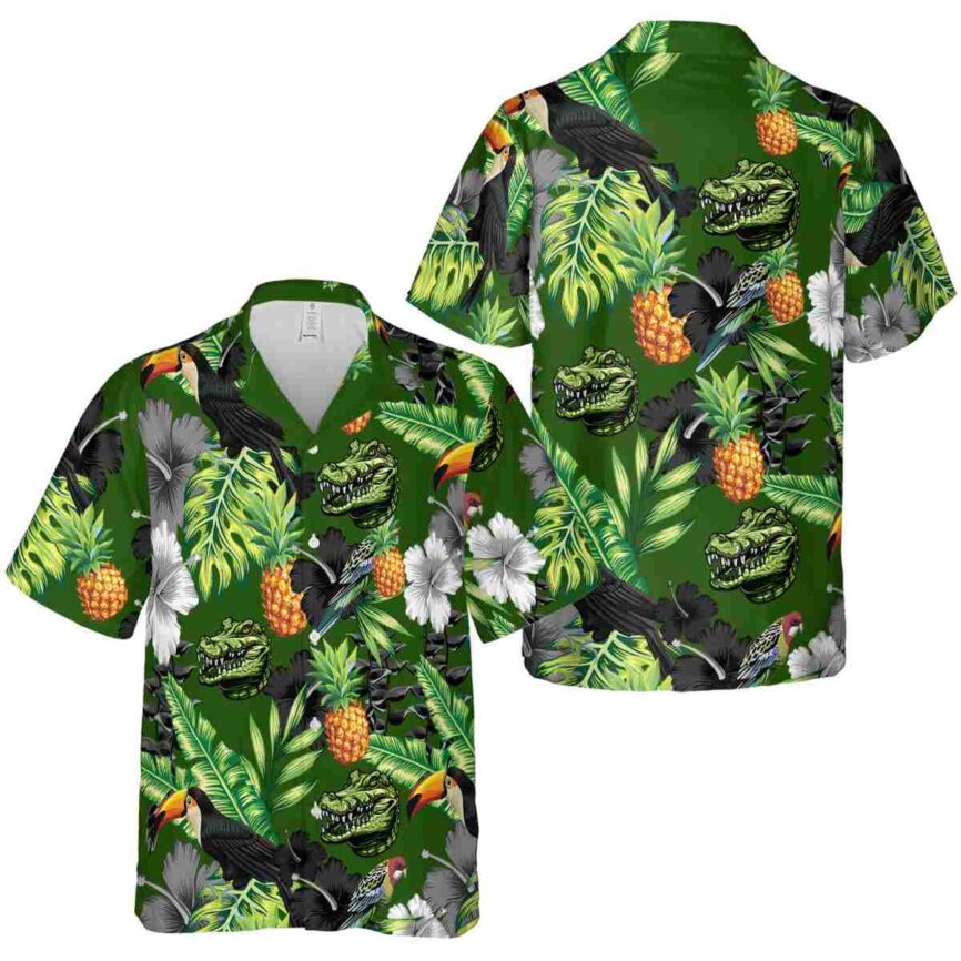 Alligator Leafy Toucan Hawaiian Shirt Premium grade