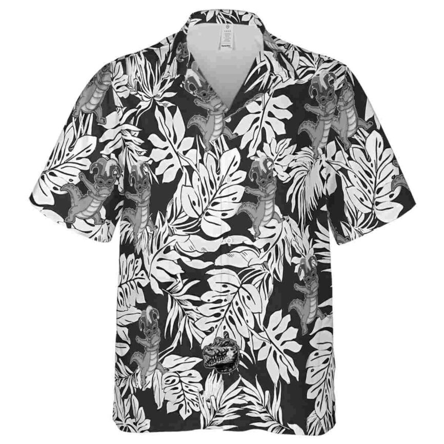 Alligator Monstera Foliage Hawaiian Shirt Fashion forward