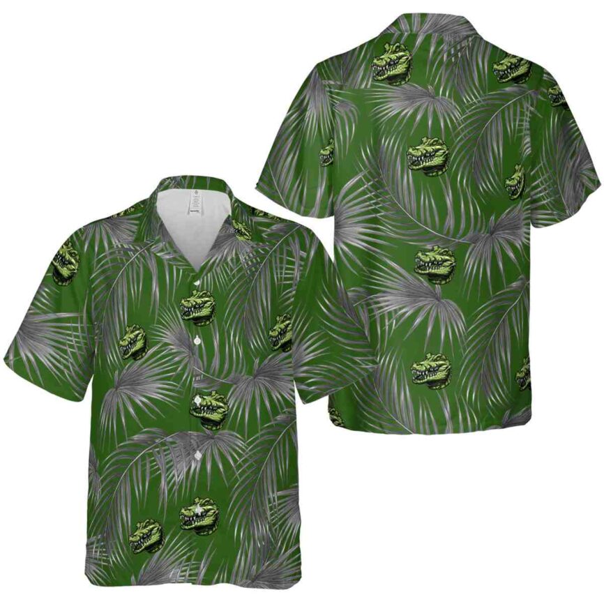 Alligator Palm Frond Hawaiian Shirt Premium grade