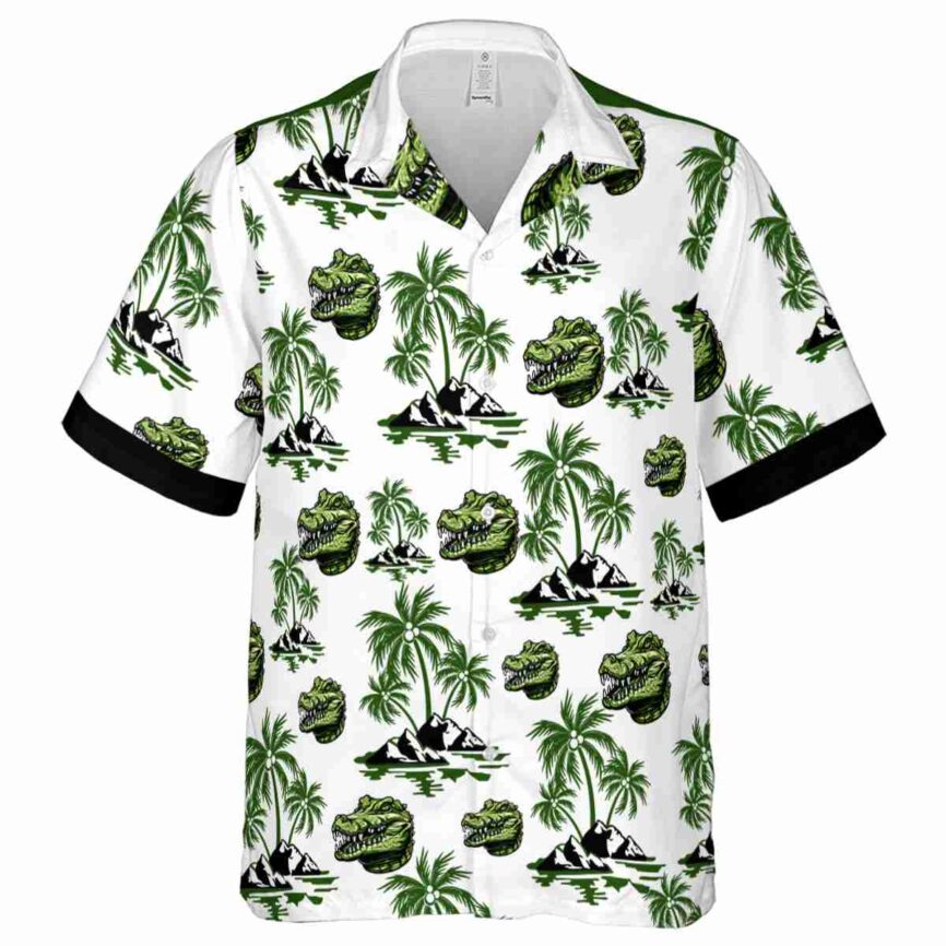 Alligator Palm Island Graphic Hawaiian Shirt Fashion forward