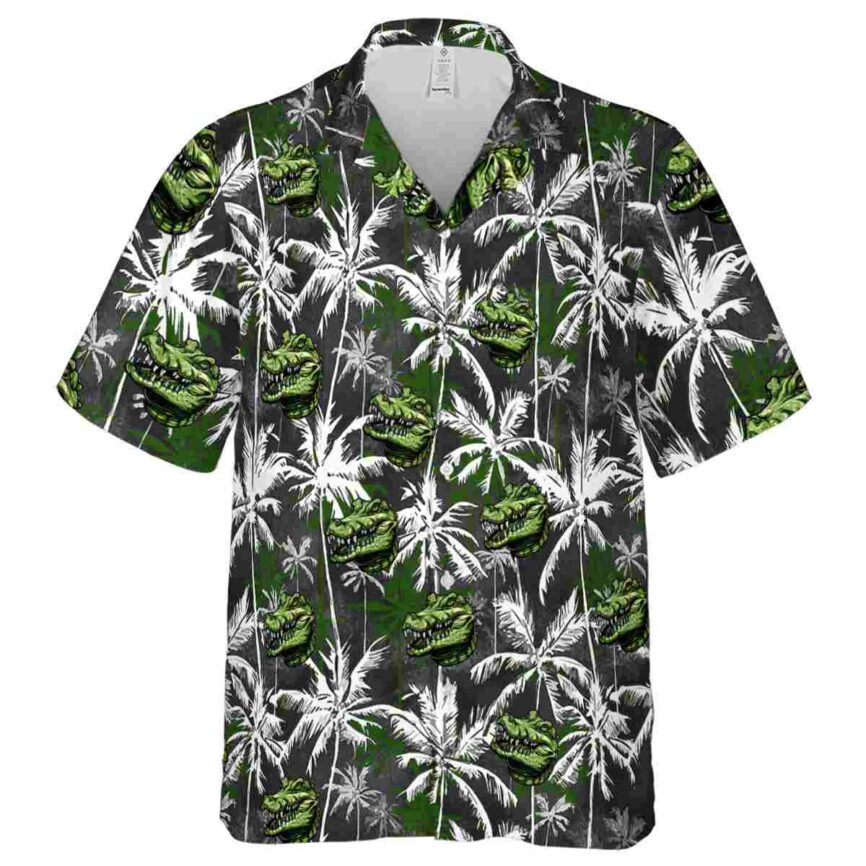 Alligator Palm Themed Hawaiian Shirt Fashion forward