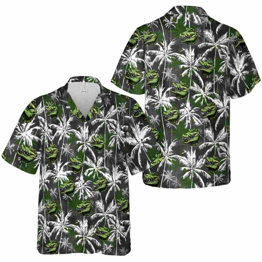 Alligator Palm Themed Hawaiian Shirt Premium grade