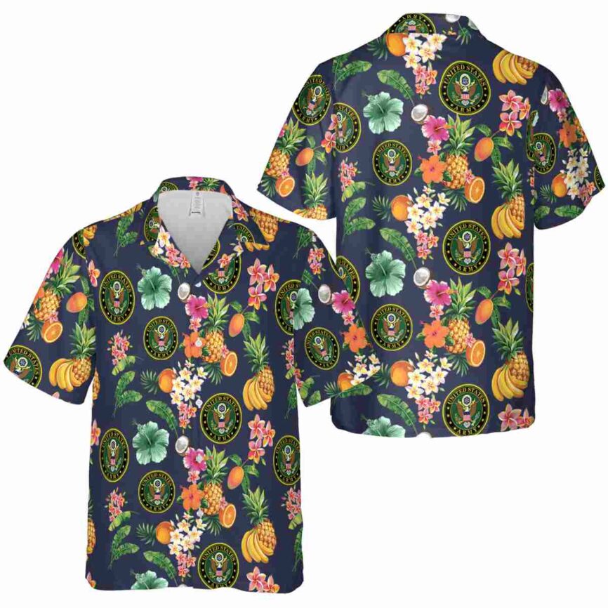 Army Fruit Pattern Hawaiian Shirt Premium grade