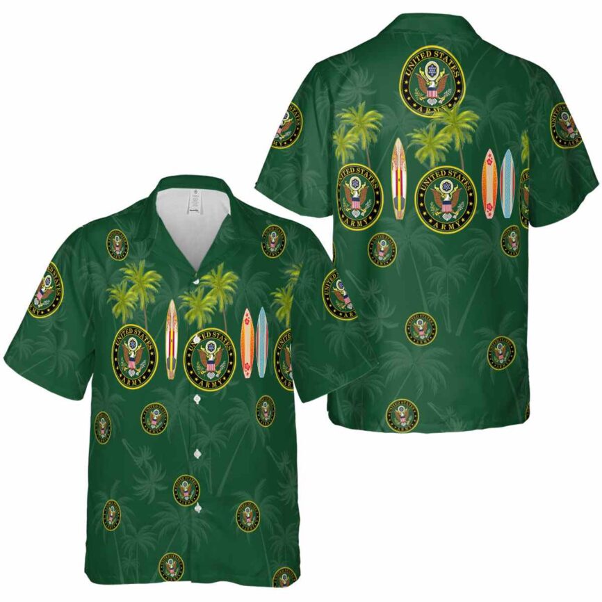 Army Island Theme Hawaiian Shirt Premium grade