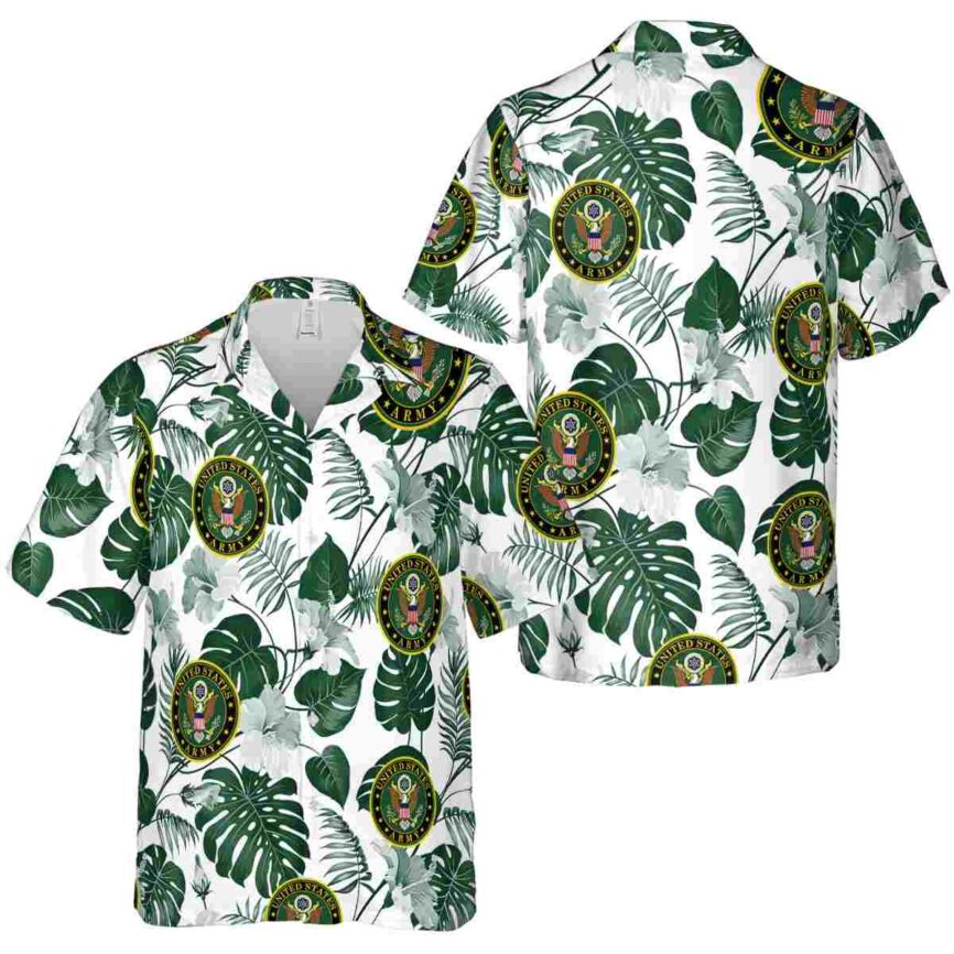 Army Leaf Pattern Hawaiian Shirt Premium grade