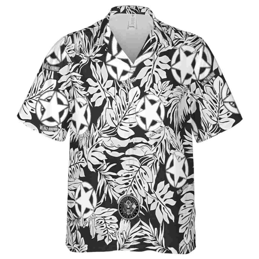 Army Monstera Foliage Hawaiian Shirt Fashion forward