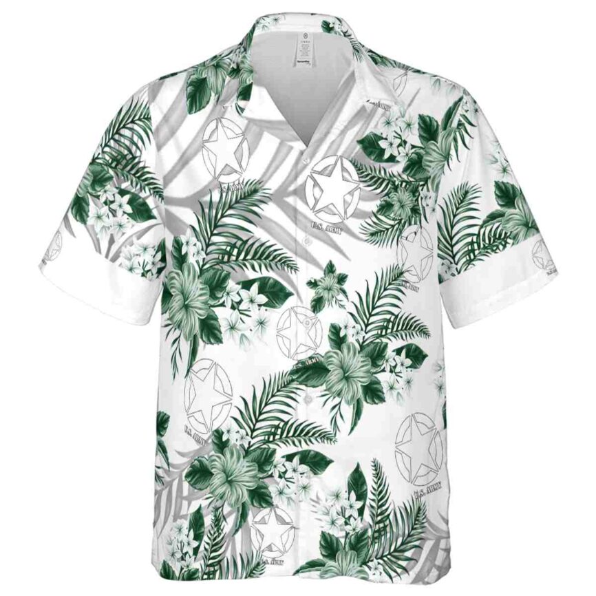 Army Tropical Blossom Hawaiian Shirt Fashion forward