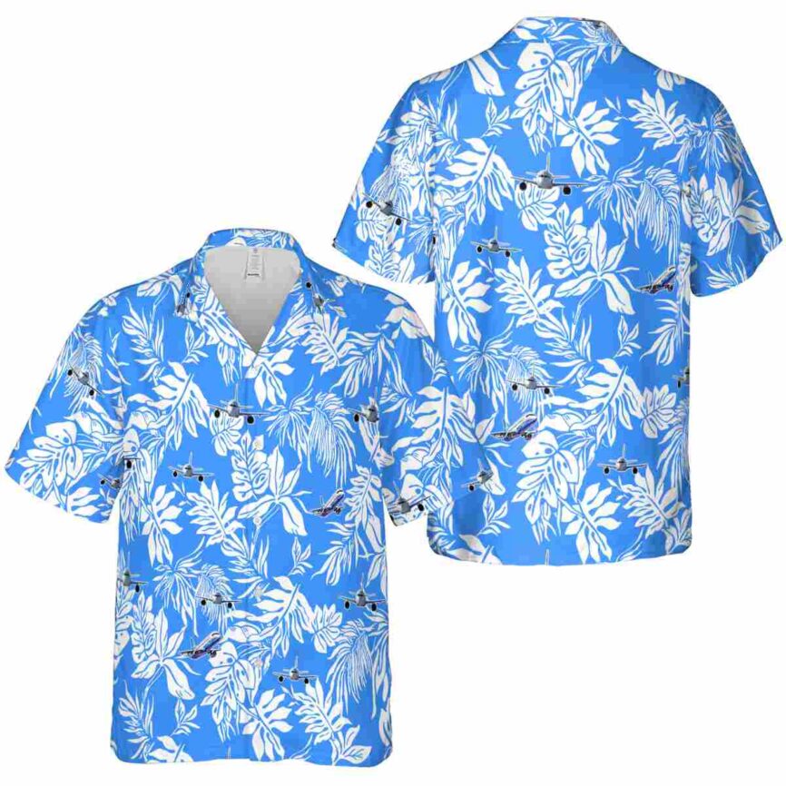 Aviation Bold Foliage Hawaiian Shirt Premium grade