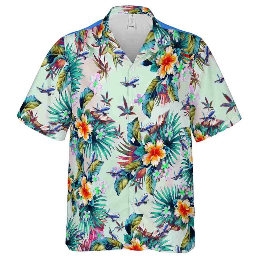 Aviation Floral Burst Hawaiian Shirt Fashion forward