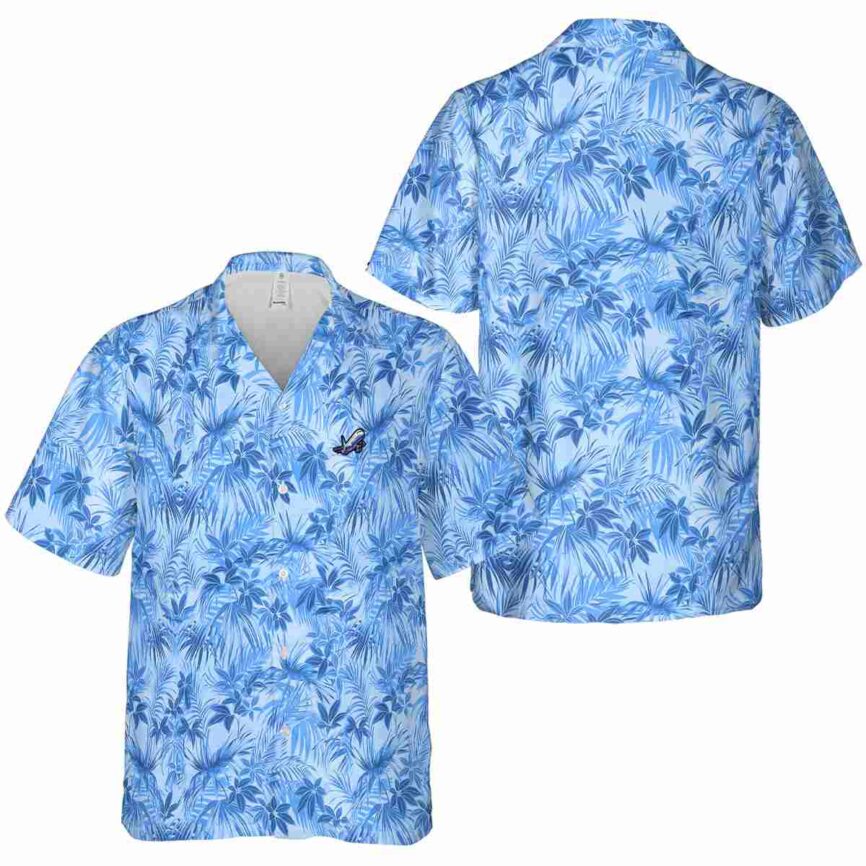 Aviation Foliage Print Hawaiian Shirt Premium grade