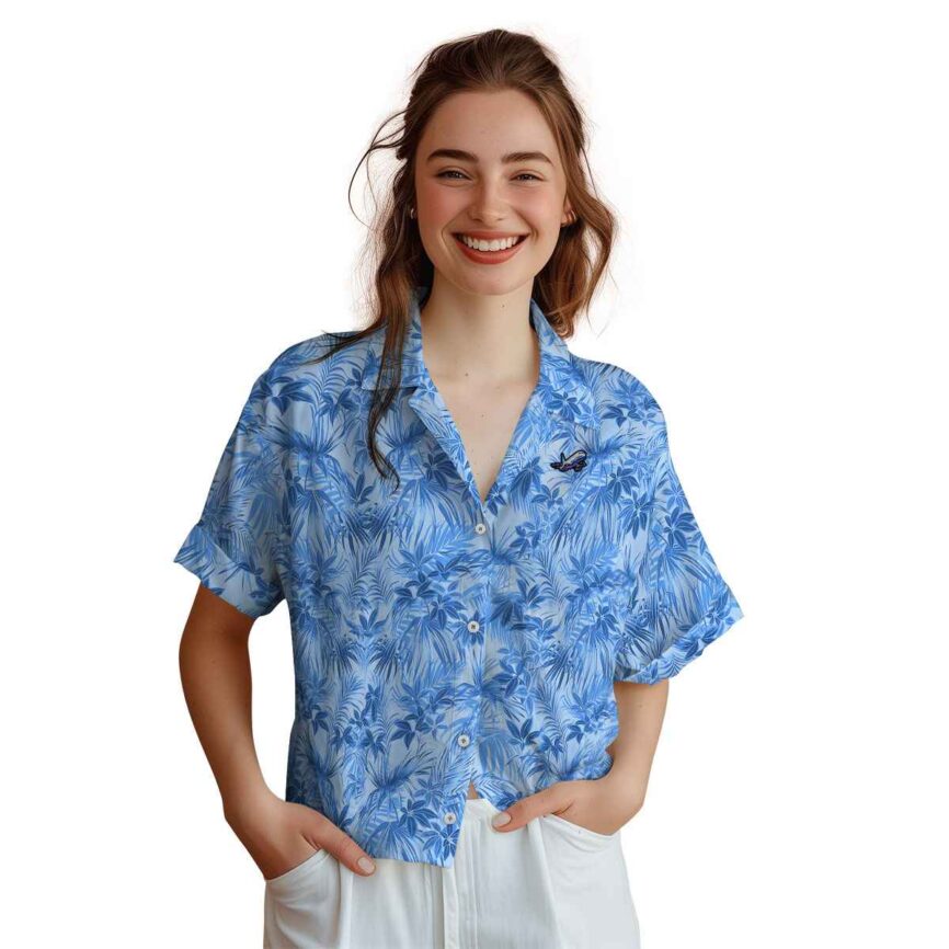 Aviation Foliage Print Hawaiian Shirt Top rated