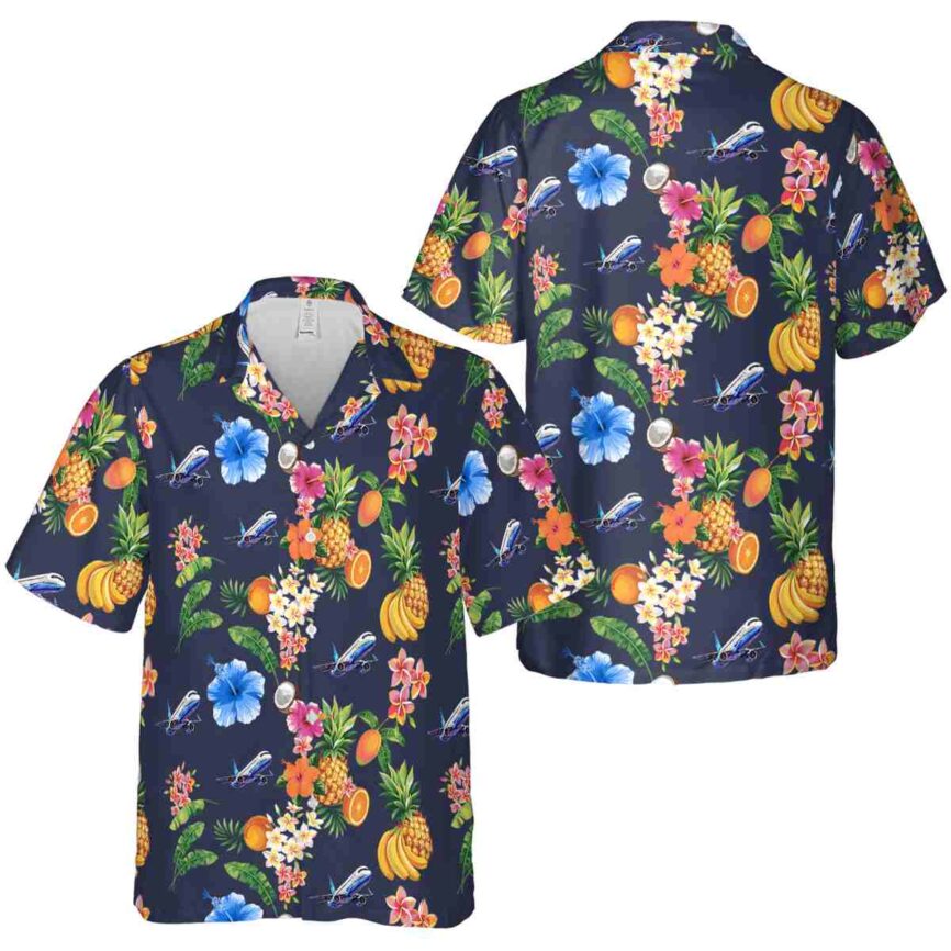 Aviation Fruit Pattern Hawaiian Shirt Premium grade