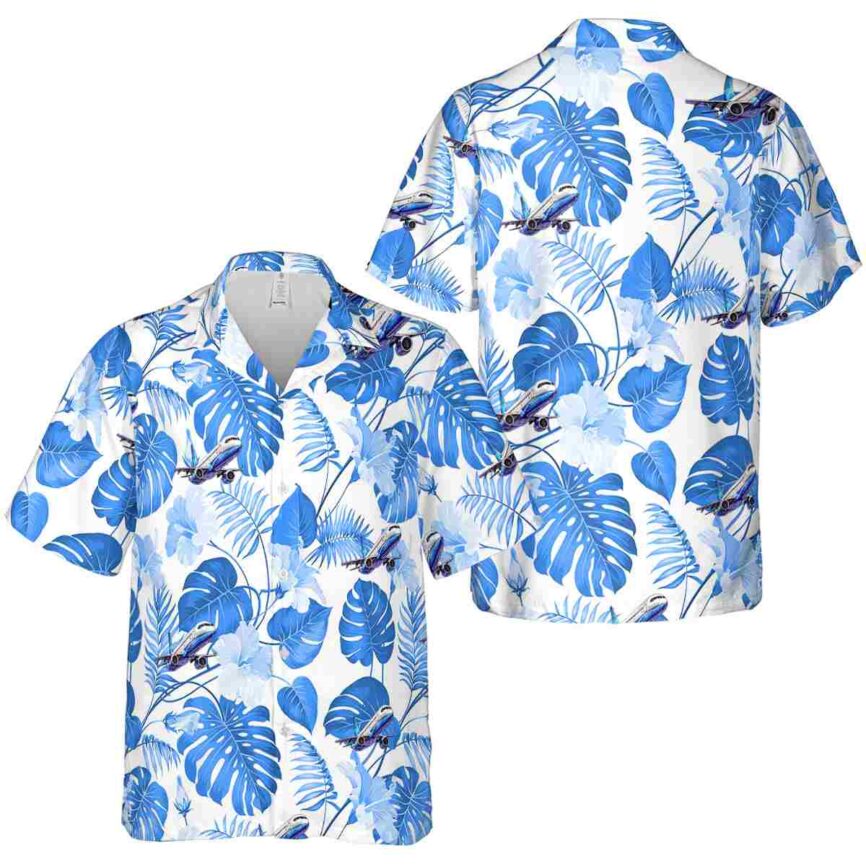 Aviation Leaf Pattern Hawaiian Shirt Premium grade