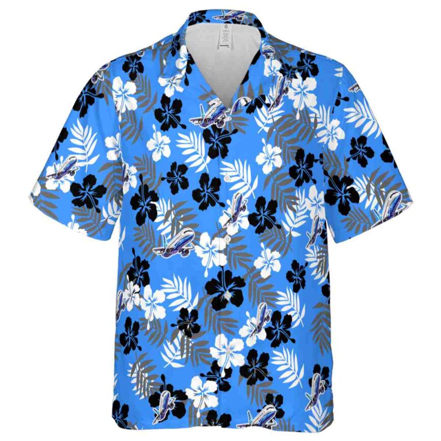 Aviation Leafy Hibiscus Hawaiian Shirt Fashion forward