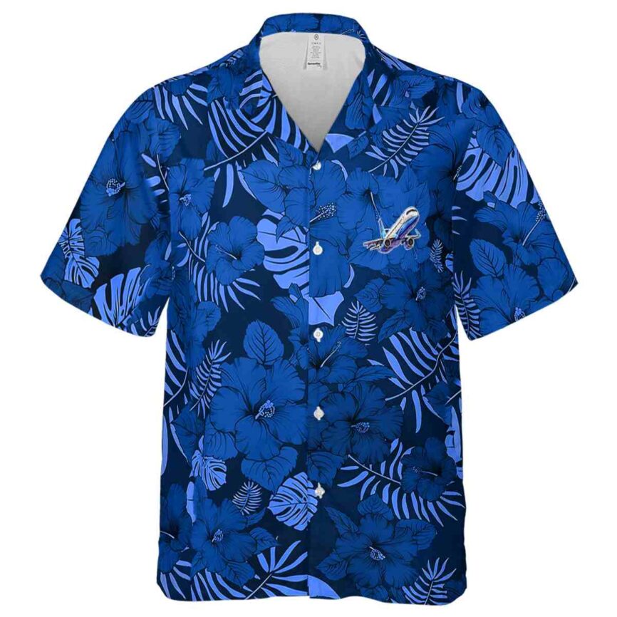 Aviation Monochrome Floral Hawaiian Shirt Fashion forward