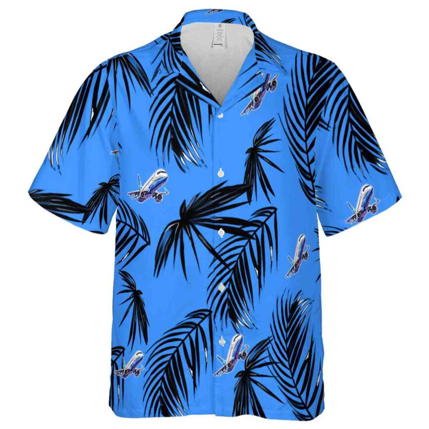 Aviation Monochrome Palm Hawaiian Shirt Fashion forward