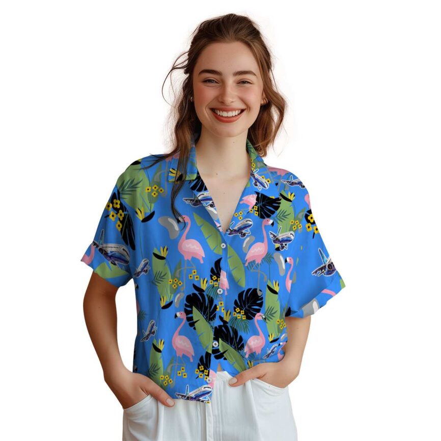 Aviation Pink Flamingo Hawaiian Shirt Top rated