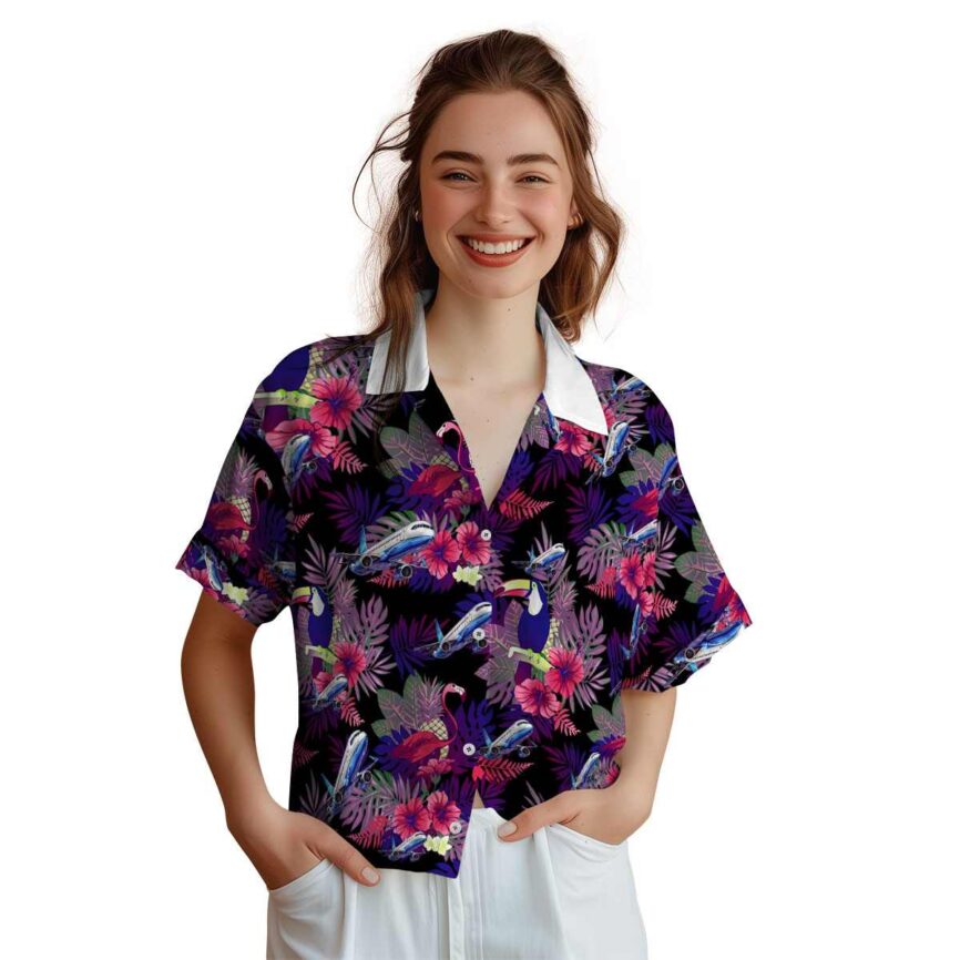 Aviation Tropical Bird Hawaiian Shirt Top rated