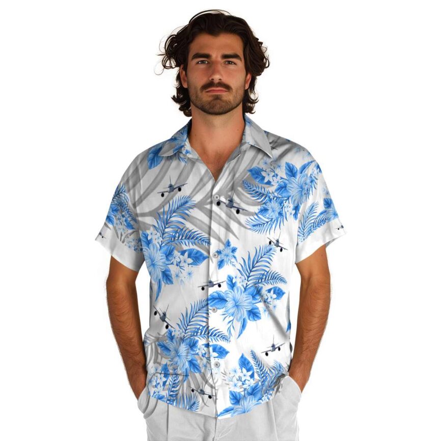 Aviation Tropical Blossom Hawaiian Shirt New Arrival