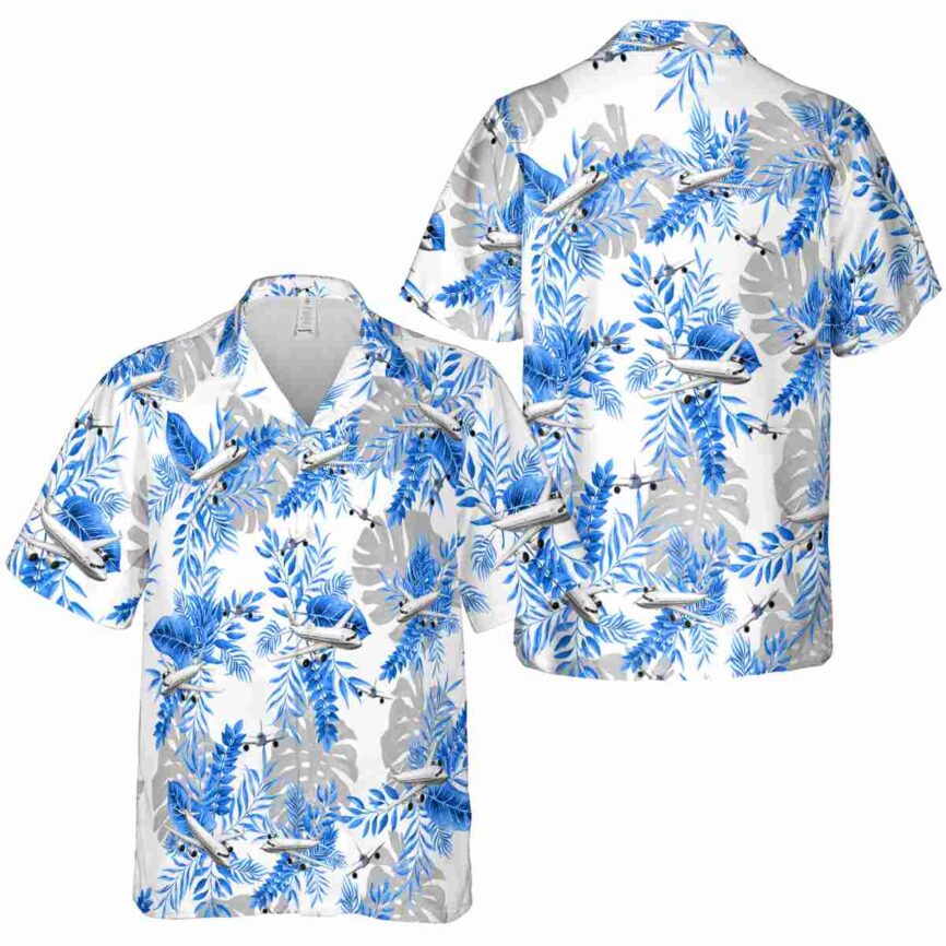 Aviation Tropical Fronds Hawaiian Shirt Premium grade