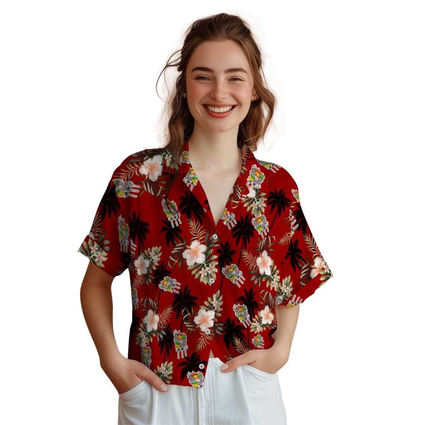 BBQ Hibiscus Palm Hawaiian Shirt Top rated