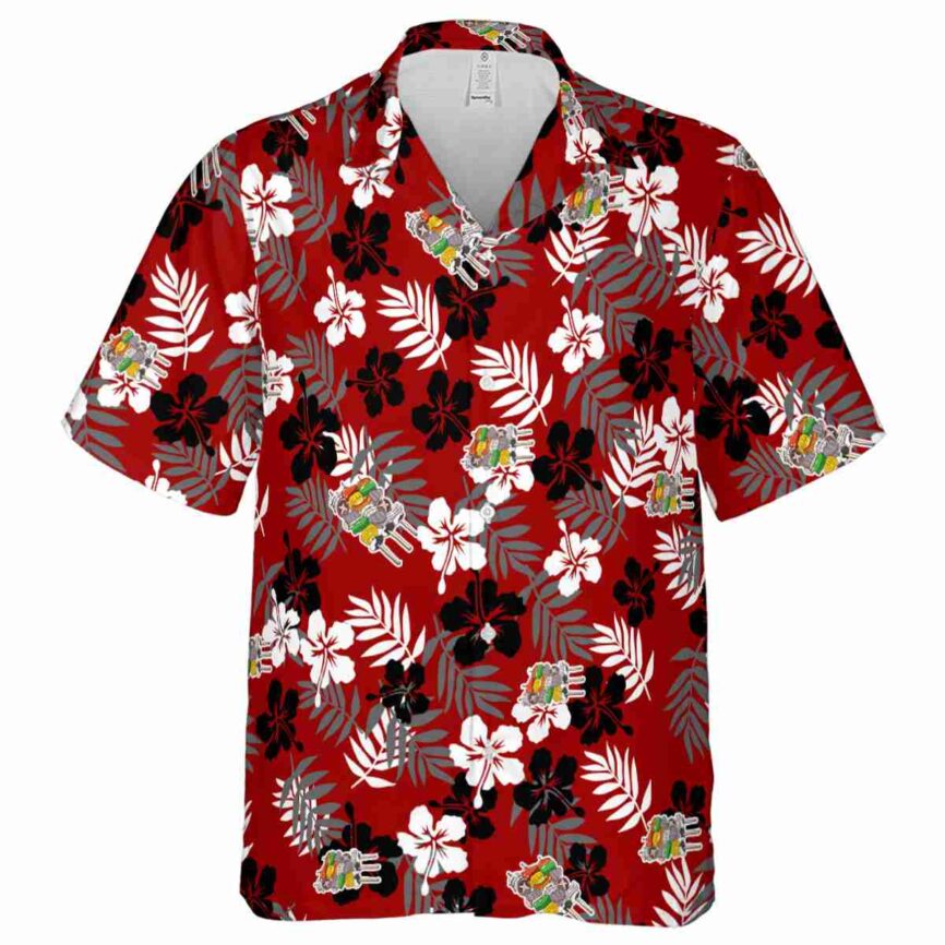 BBQ Leafy Hibiscus Hawaiian Shirt Fashion forward