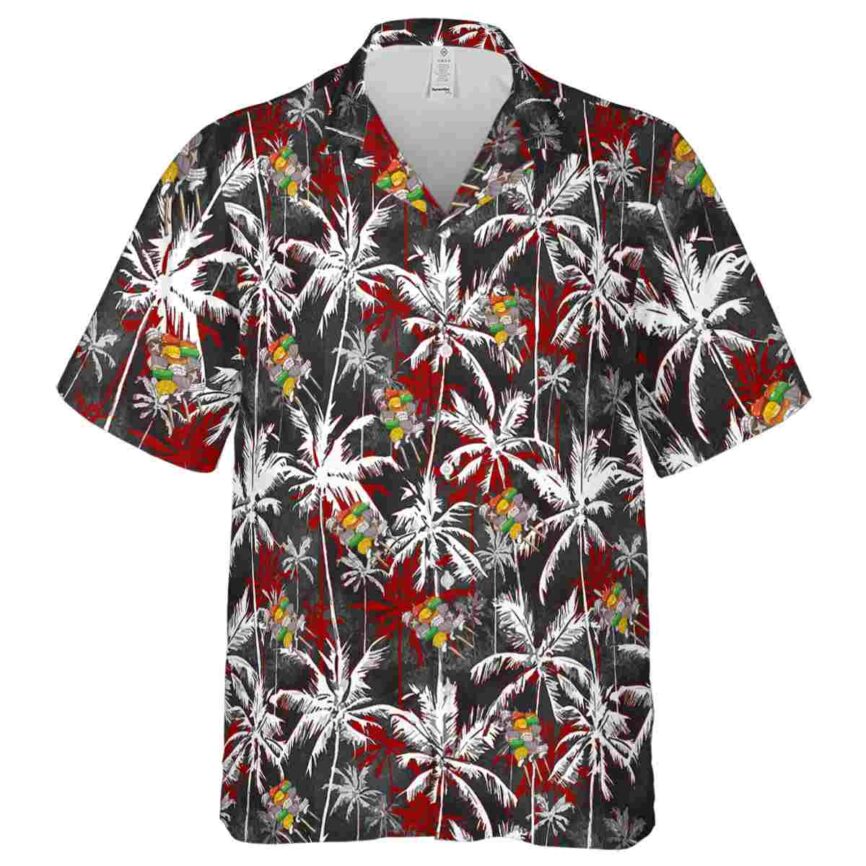 BBQ Palm Themed Hawaiian Shirt Fashion forward