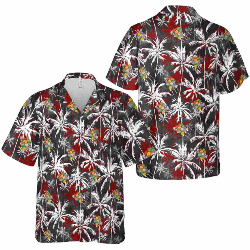 BBQ Palm Themed Hawaiian Shirt Premium grade