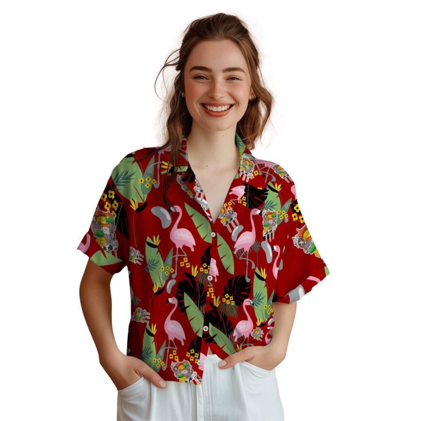 BBQ Pink Flamingo Hawaiian Shirt Top rated