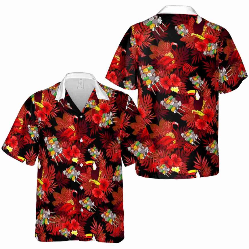 BBQ Tropical Bird Hawaiian Shirt Premium grade