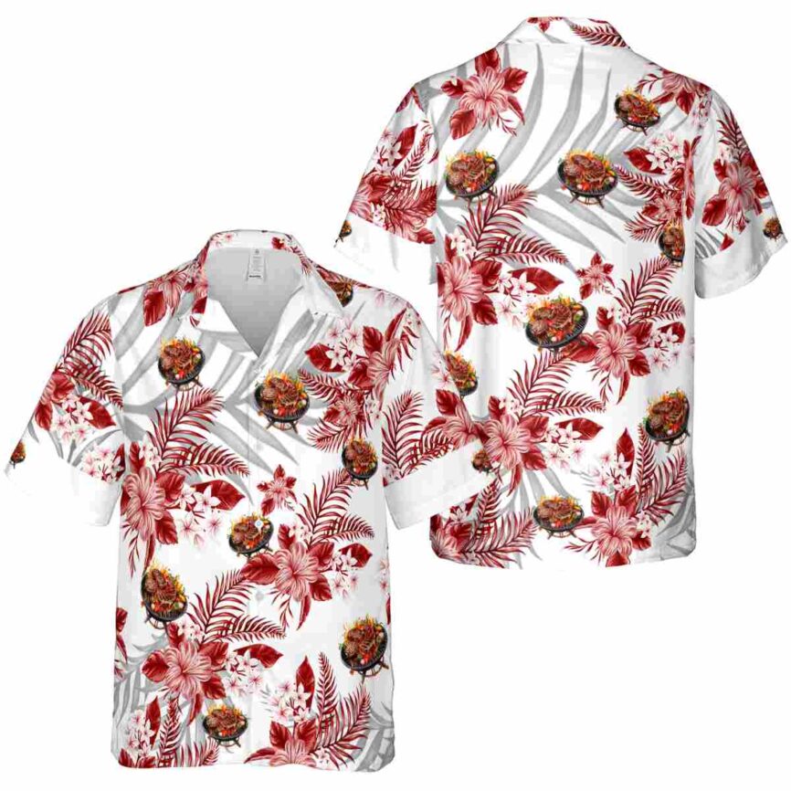 BBQ Tropical Blossom Hawaiian Shirt Premium grade