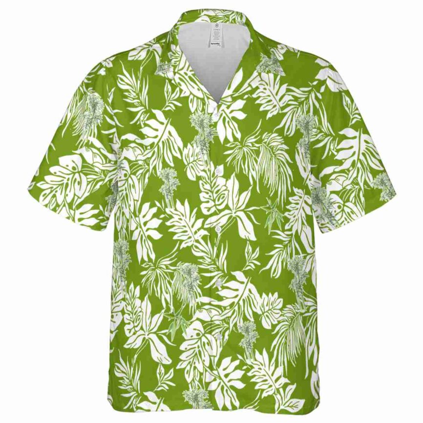 Bamboo Bold Foliage Hawaiian Shirt Fashion forward