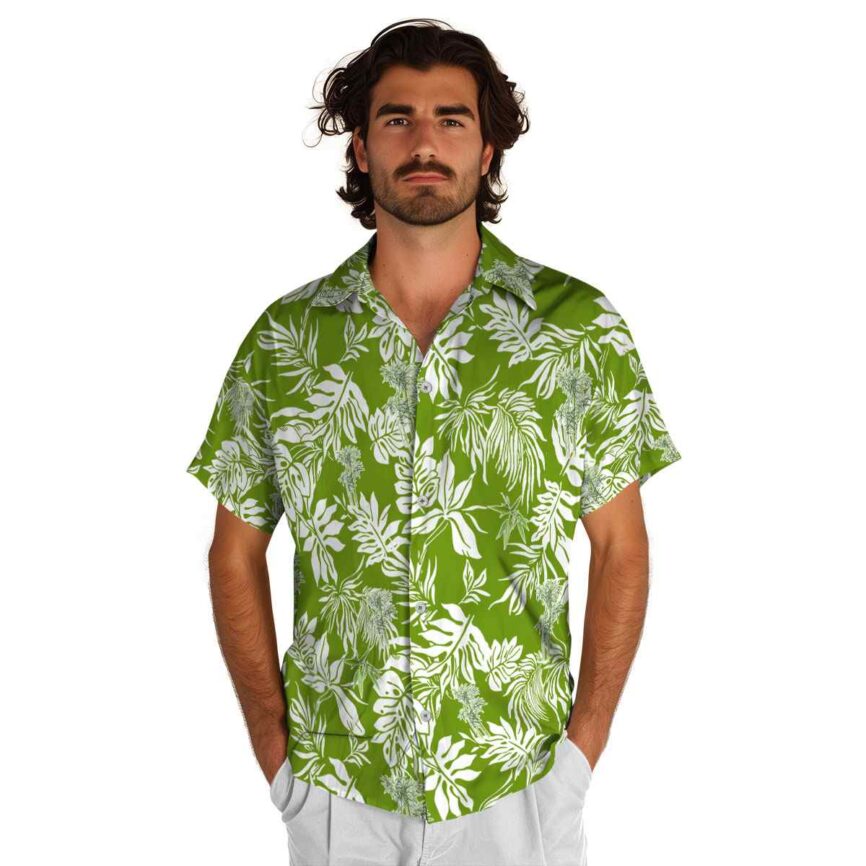 Bamboo Bold Foliage Hawaiian Shirt New Arrival