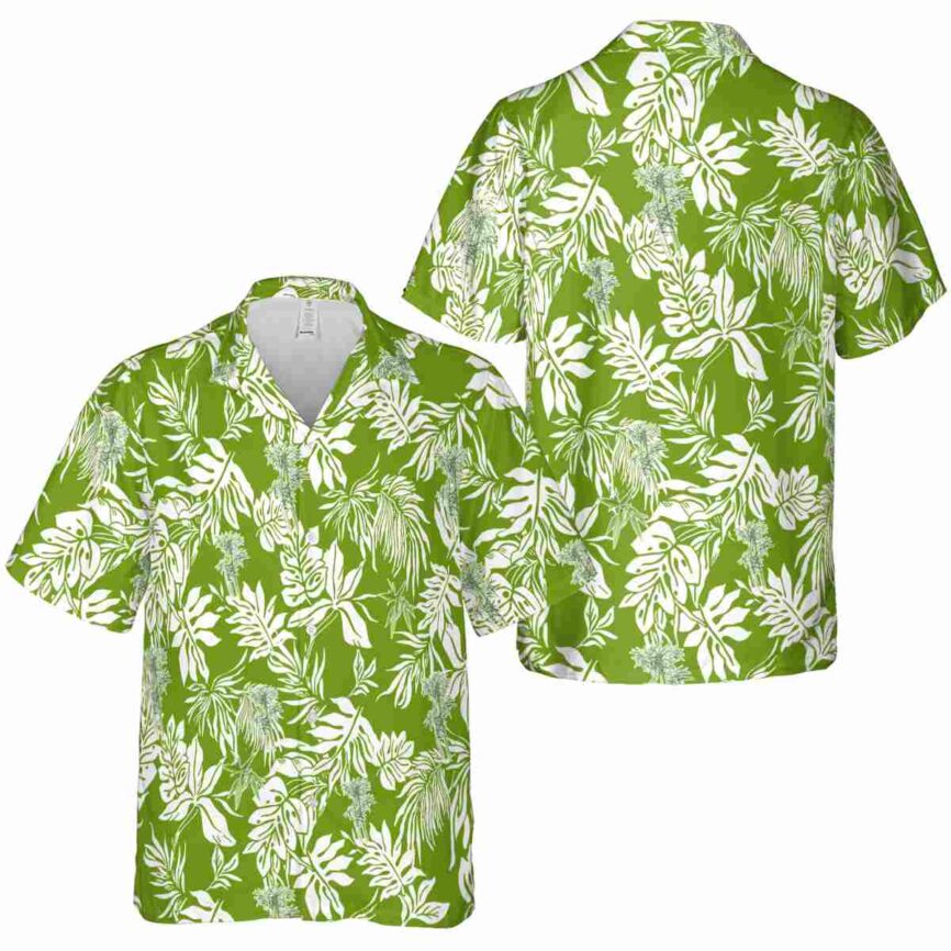 Bamboo Bold Foliage Hawaiian Shirt Premium grade