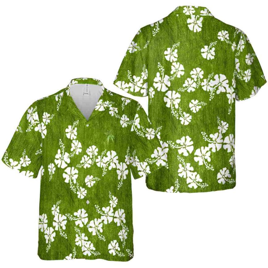 Bamboo Hibiscus Blossom Hawaiian Shirt Premium grade