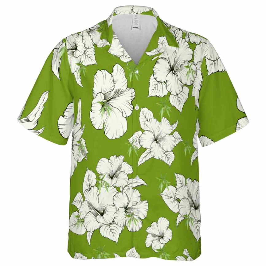 Bamboo Hibiscus Flower Hawaiian Shirt Fashion forward