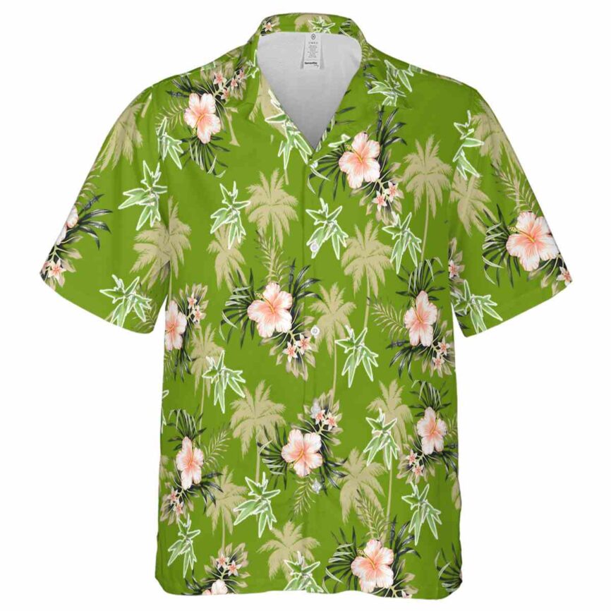 Bamboo Hibiscus Palm Hawaiian Shirt Fashion forward