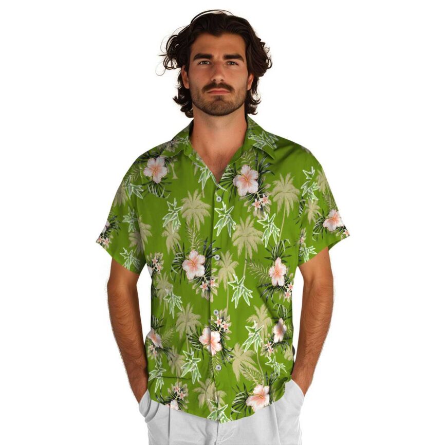 Bamboo Hibiscus Palm Hawaiian Shirt New Arrival