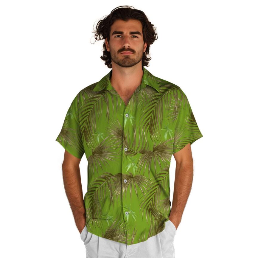 Bamboo Palm Frond Hawaiian Shirt New Arrival