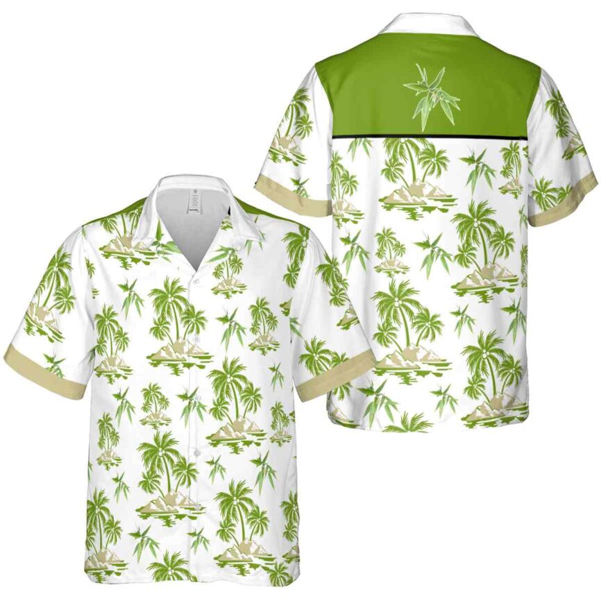 Bamboo Palm Island Graphic Hawaiian Shirt Premium grade