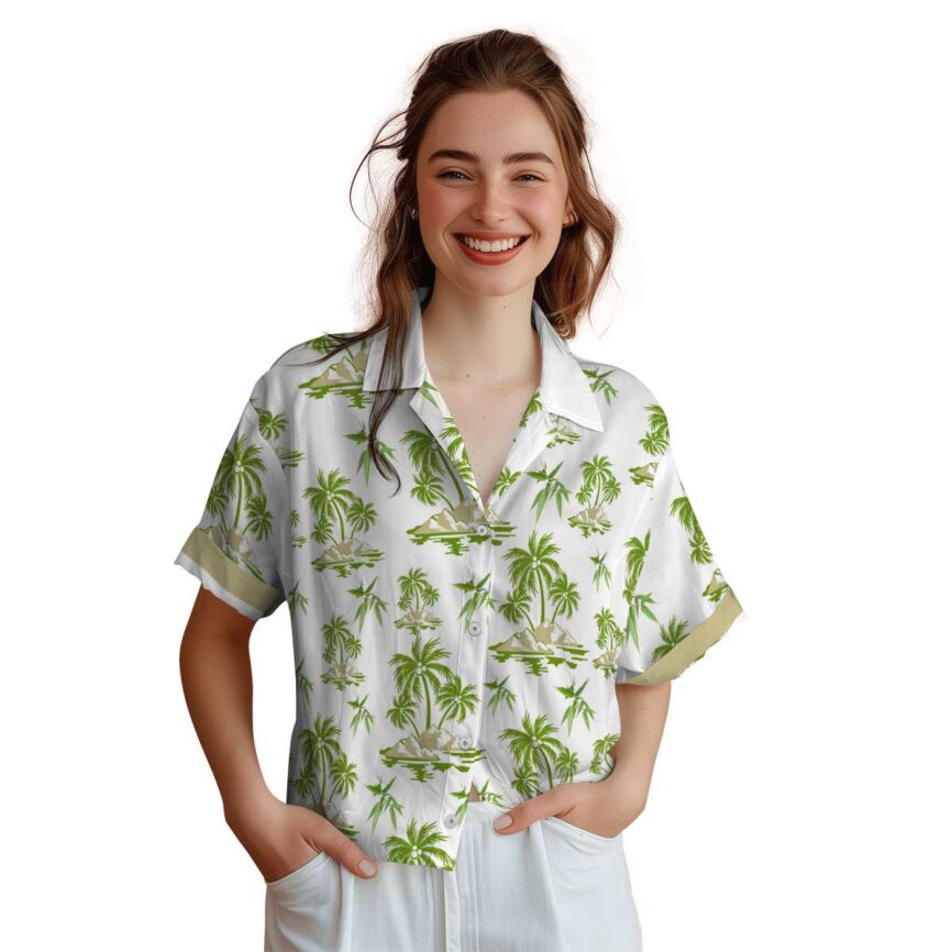 Bamboo Palm Island Graphic Hawaiian Shirt Top rated