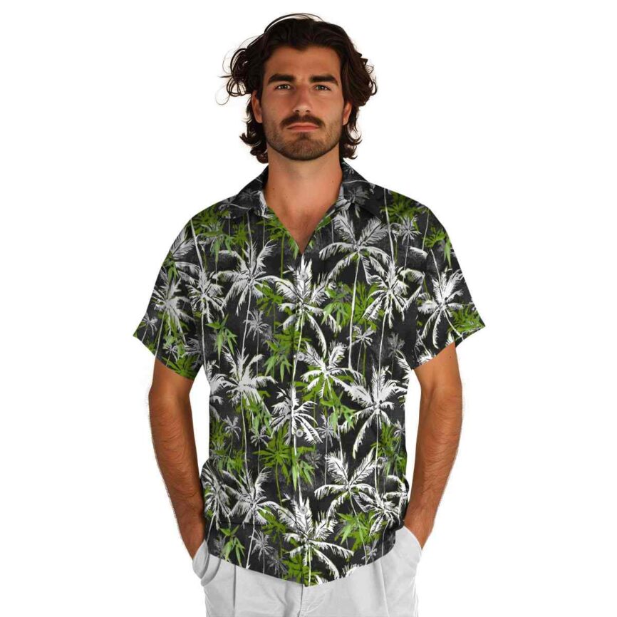 Bamboo Palm Themed Hawaiian Shirt New Arrival