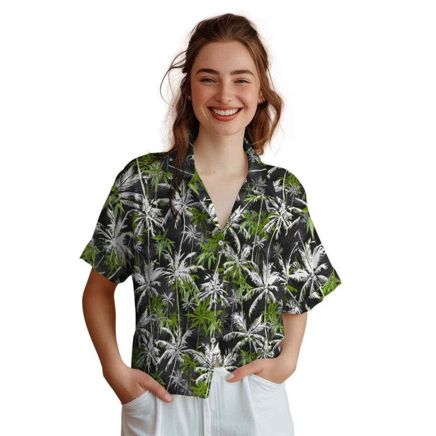 Bamboo Palm Themed Hawaiian Shirt Top rated