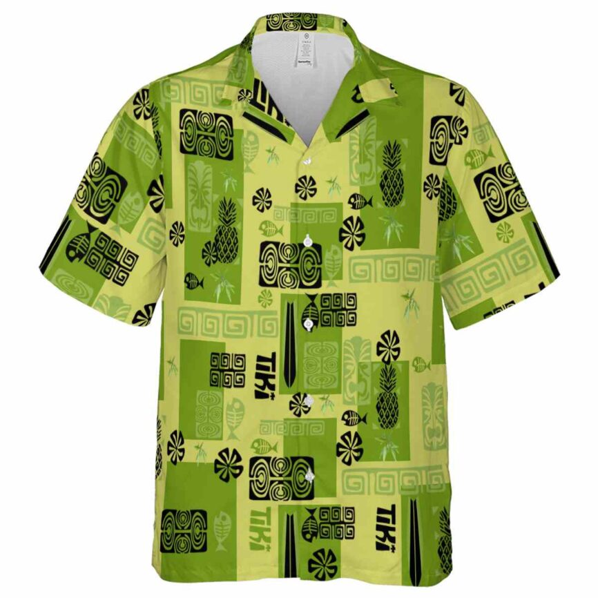 Bamboo Tiki Motifs Hawaiian Shirt Fashion forward