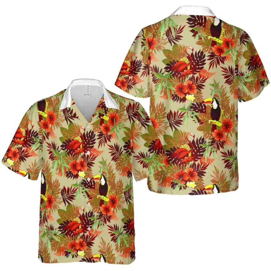 Bamboo Tropical Bird Hawaiian Shirt Premium grade